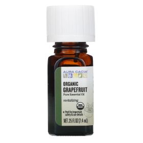 Aura Cacia Organic Grapefruit Essential Oil (1X.25 Oz)