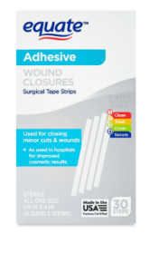 Equate Wound Closure Strips, 30 Count