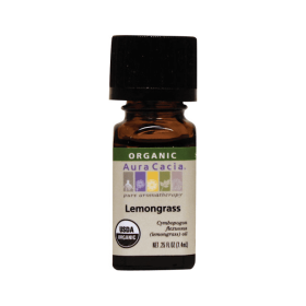 Aura Cacia Organic Lemongrass Essential Oil (1X.25 Oz)