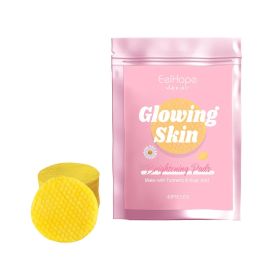 Eelhope Turmeric Kojic Acid Cleansing Gasket Gently Cleanses Facial Skin Pores, Moisturizes And Refreshes Skin Care (Option: 2pcs)